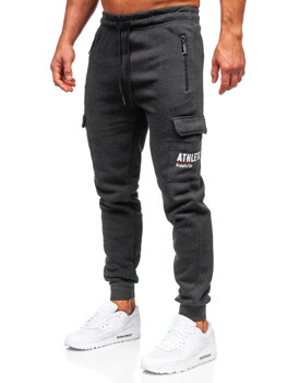 Графітові чоловічі спортивні штани джоггери-карго Bolf JX6028