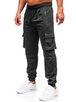 Графітові чоловічі спортивні штани джогери-карго Bolf JX6363