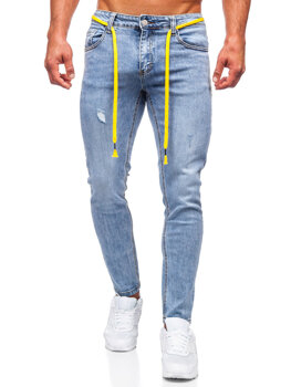 Сині чоловічі джинсові штани regular fit Bolf KX568