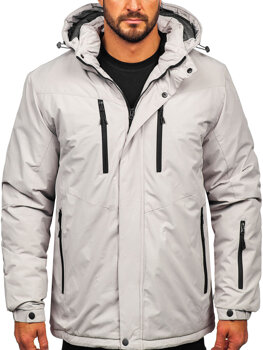 Сіра чоловіча зимова куртка Bolf 22M320