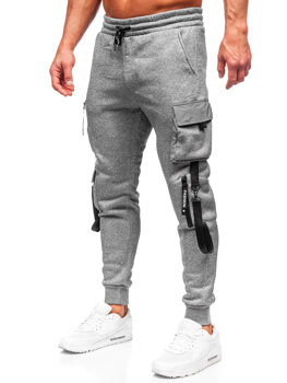 Сірі чоловічі камуфляжні штани джоггери-карго Bolf HSS020