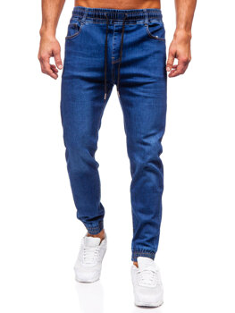 Темно-сині чоловічі джинсові джоггери Bolf 8125