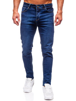 Темно-сині чоловічі джинсові штани slim fit Bolf 6290