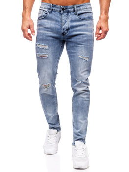 Темно-сині чоловічі джинсові штани slim fit Bolf MP0236BC