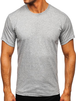 Темно-сіра чоловіча футболка без принта Bolf 192397