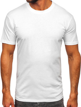 Чоловіча футболка без принта біла Bolf 14291