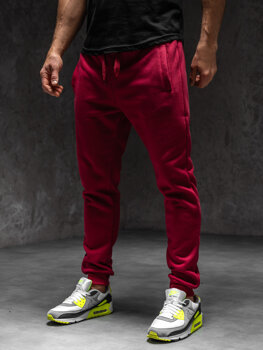 Чоловічі спортивні штани джоггери бордові Bolf XW01-C