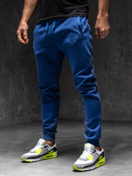 Чоловічі спортивні штани джоггери кобальтові Bolf XW01-C