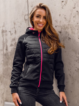 Чорна жіноча спортивна демісезонна куртка Bolf KSW4009A
