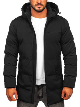 Чорна чоловіча зимова стьобана куртка Bolf 51M2208
