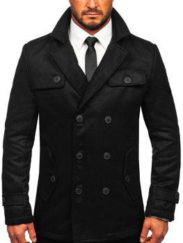 Чорне чоловіче зимове пальто Bolf M3142
