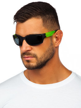 Чорно-зелені сонцезахисні окуляри Bolf MIAMI13