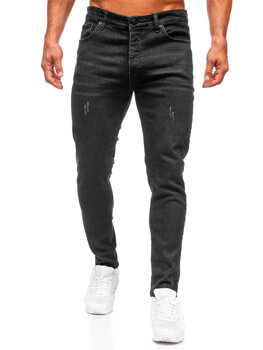Чорні чоловічі джинси regular fit Bolf 6080