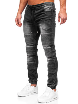 Чорні чоловічі джинсові джоггери Bolf MP0088N