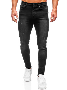 Чорні чоловічі джинсові штани regular fit Bolf 6156