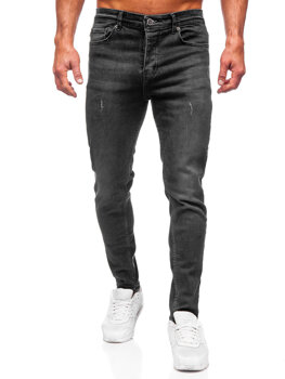 Чорні чоловічі джинсові штани regular fit Bolf 6311