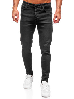 Чорні чоловічі джинсові штани slim fit Bolf 6131
