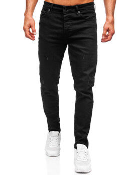 Чорні чоловічі джинсові штани slim fit Bolf 6495