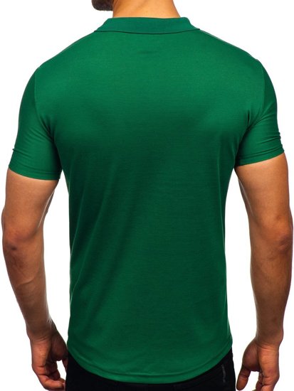 Зелена чоловіча футболка поло Bolf GD02