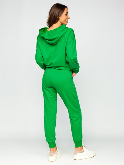 Зелений жіночий спортивний костюм-двійка Bolf VE43