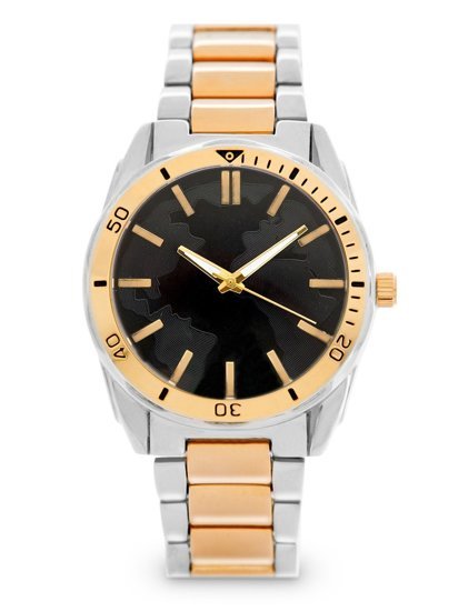 Золотий чоловічий наручний годинник зі сталі Bolf 5690-2