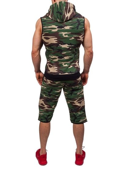 Камуфляж-зелений чоловічий спортивний костюм Bolf 0478-1