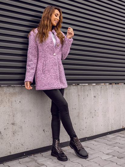 Рожеве жіноче пальто Bolf 6011-1