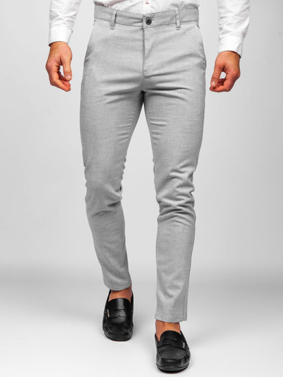 Світло-сірі чоловічі штани чінос Bolf 0016