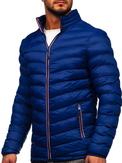 Темно-синя чоловіча зимова спортивна куртка Bolf SM71