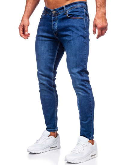 Темно-сині чоловічі джинсові штани slim fit Bolf R921