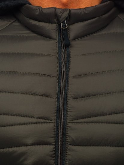 Чоловіча демісезонна спортивна куртка хакі Bolf AB031
