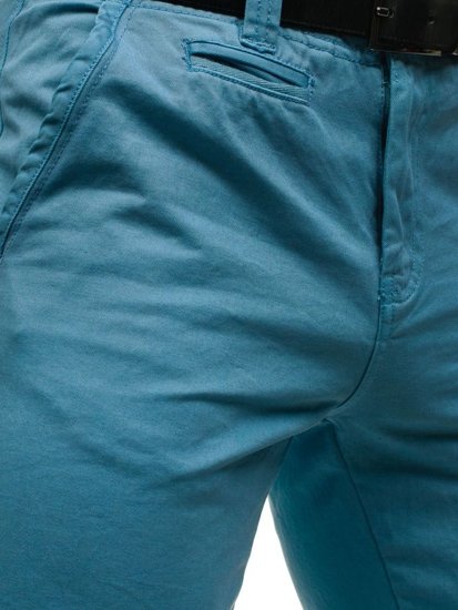 Чоловічі штани чиноси блакитні Bolf 6188