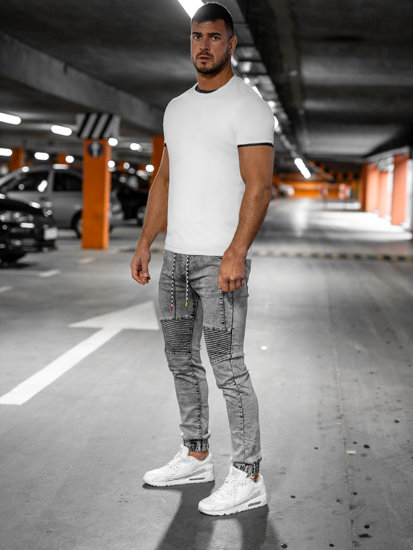 Чорні чоловічі джинси джоггери Bolf TF142
