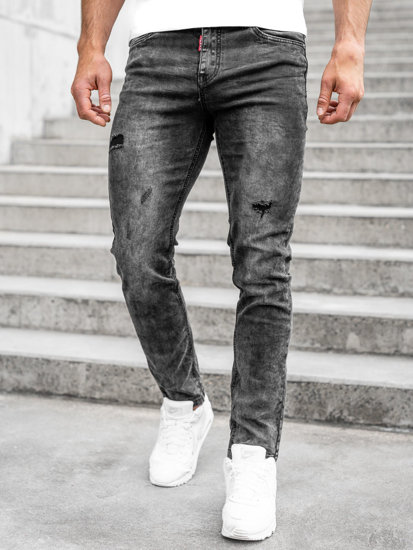 Чорні чоловічі джинси Regular fit Bolf K10007-2