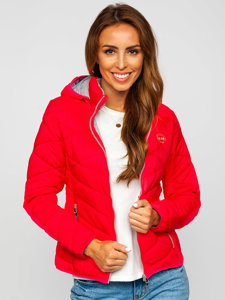 Жіноча рожева зимова куртка Bolf AB027