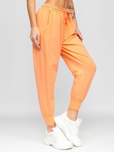 Помаранчеві жіночі спортивні штани Bolf 0011
