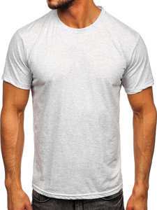Світло-сіра чоловіча футболка без принта Bolf 192397