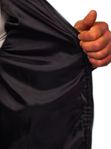 Темно-синя спортивна чоловіча демісезонна куртка Bolf M10021