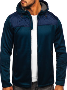 Темно-синя чоловіча спортивна куртка Bolf HH014