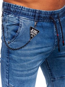 Темно-сині чоловічі джинси джоггери BOLF HY1018
