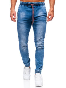 Темно-сині чоловічі джинси джоггери Bolf TF119