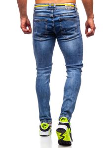 Темно-сині чоловічі джинсові штани skinny fit Bolf KX565