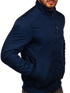 Чоловіча демісезонна куртка темно-синя Bolf 1907