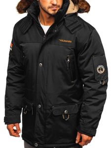 Чоловіча зимова куртка чорна Bolf 40014