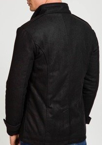 Чоловіче пальто чорне Bolf 8857A