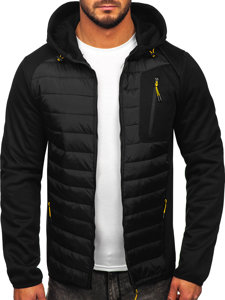 Чорна чоловіча демісезонна куртка Bolf KS2150